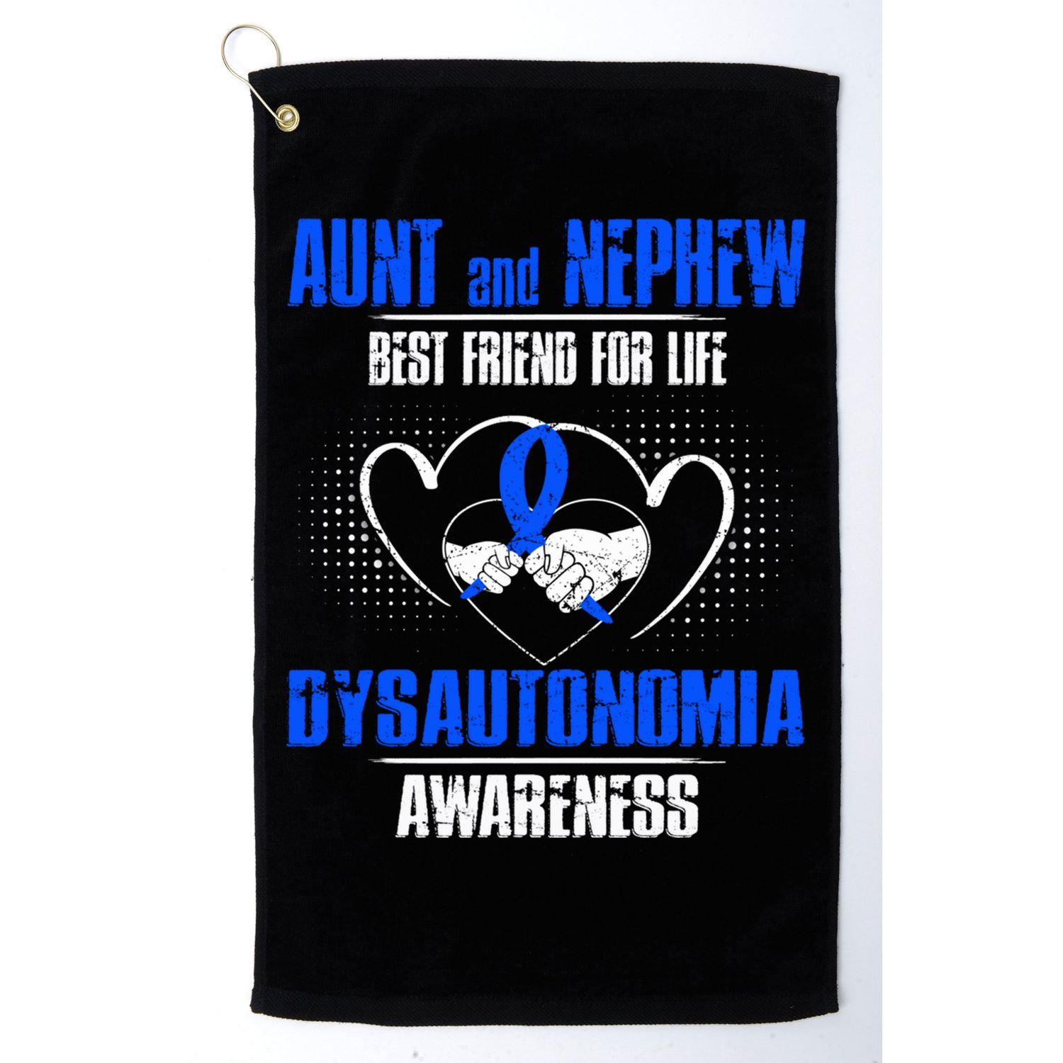 Aunt And Nephew Best Friend Of Life Dysautonomia Awareness Gift Golf Towel