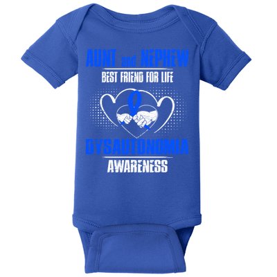 Aunt And Nephew Best Friend Of Life Dysautonomia Awareness Gift Baby Bodysuit