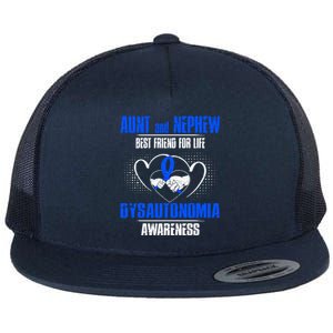 Aunt And Nephew Best Friend Of Life Dysautonomia Awareness Gift Flat Bill Trucker Hat