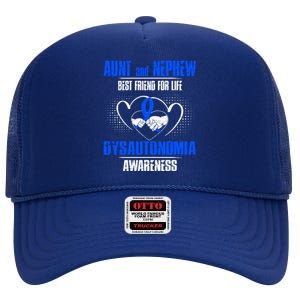 Aunt And Nephew Best Friend Of Life Dysautonomia Awareness Gift High Crown Mesh Back Trucker Hat