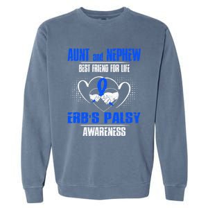 Aunt And Nephew Best Friend Of Life Erbs Palsy Awareness Gift Garment-Dyed Sweatshirt