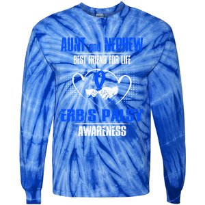 Aunt And Nephew Best Friend Of Life Erbs Palsy Awareness Gift Tie-Dye Long Sleeve Shirt