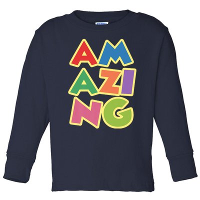 AM AZI NG Premium Toddler Long Sleeve Shirt