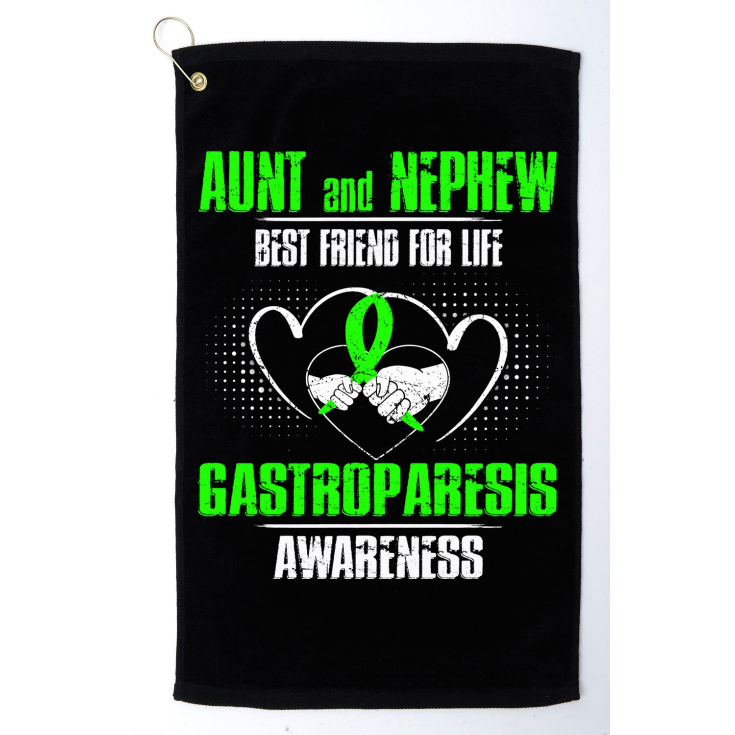 Aunt And Nephew Best Friend Of Life Gastroparesis Awareness Cool Gift Golf Towel