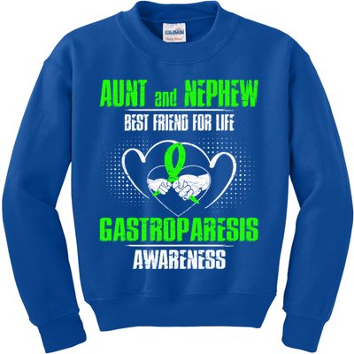 Aunt And Nephew Best Friend Of Life Gastroparesis Awareness Cool Gift Kids Sweatshirt