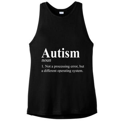 Autism Awareness Not A Processing Error Definition Ladies PosiCharge Tri-Blend Wicking Tank