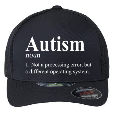 Autism Awareness Not A Processing Error Definition Flexfit Unipanel Trucker Cap