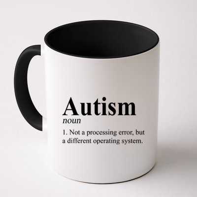 Autism Awareness Not A Processing Error Definition Coffee Mug