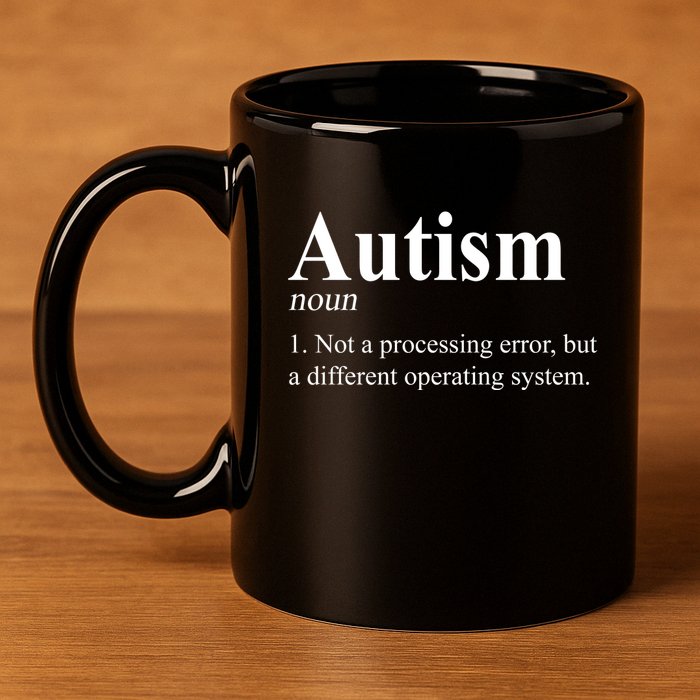 Autism Awareness Not A Processing Error Definition 11oz C Handle Ceramic Mug