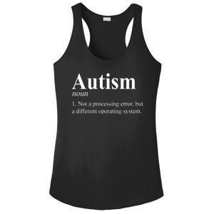 Autism Awareness Not A Processing Error Definition Ladies PosiCharge Competitor Racerback Tank