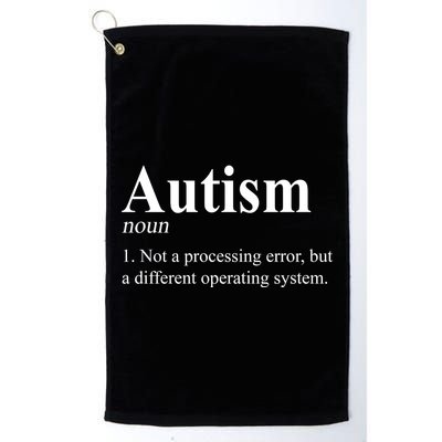 Autism Awareness Not A Processing Error Definition Golf Towel