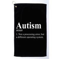 Autism Awareness Not A Processing Error Definition Golf Towel