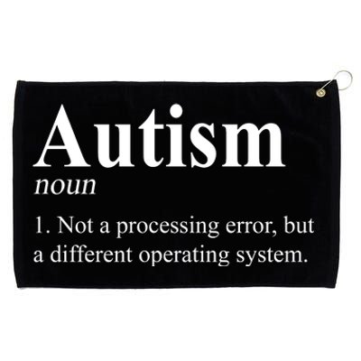 Autism Awareness Not A Processing Error Definition Grommeted Golf Towel