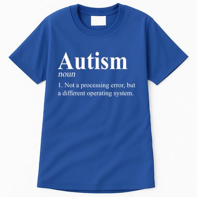Autism Awareness Not A Processing Error Definition Tall T-Shirt