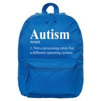 Autism Awareness Not A Processing Error Definition 16 in Basic Backpack