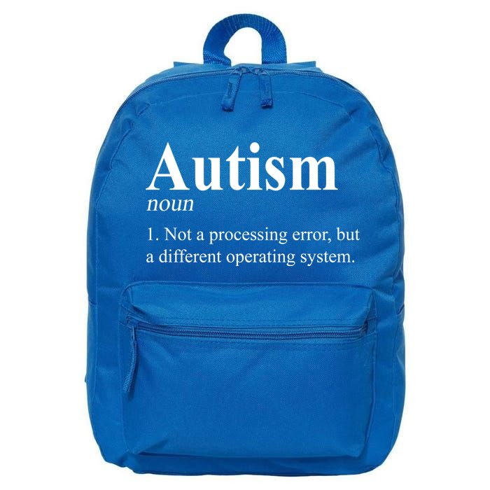 Autism Awareness Not A Processing Error Definition 16 in Basic Backpack