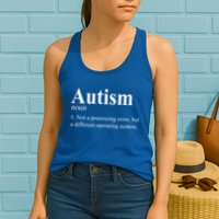 Autism Awareness Not A Processing Error Definition Womens Tank Top
