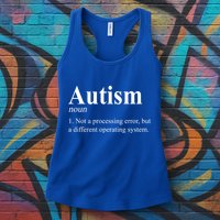 Autism Awareness Not A Processing Error Definition Womens Tank Top