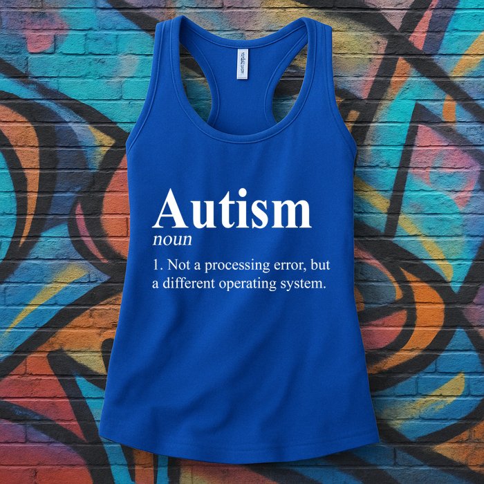 Autism Awareness Not A Processing Error Definition Womens Tank Top