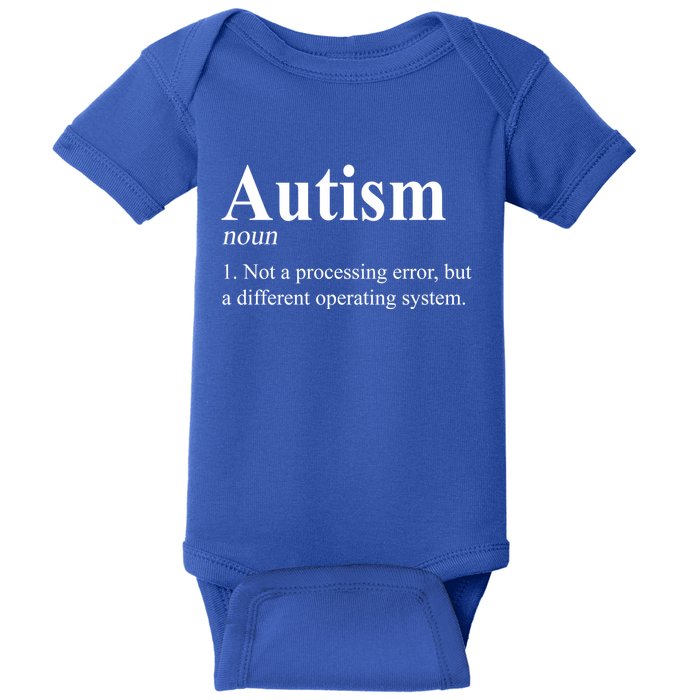 Autism Awareness Not A Processing Error Definition Baby Bodysuit