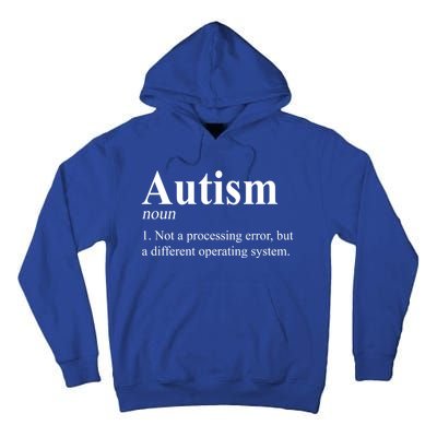 Autism Awareness Not A Processing Error Definition Tall Hoodie
