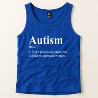 Autism Awareness Not A Processing Error Definition Tank Top
