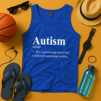Autism Awareness Not A Processing Error Definition Tank Top