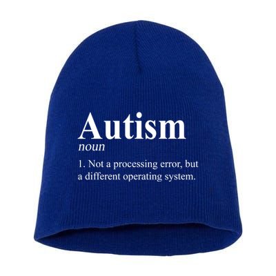 Autism Awareness Not A Processing Error Definition Short Acrylic Beanie