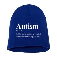 Autism Awareness Not A Processing Error Definition Short Acrylic Beanie