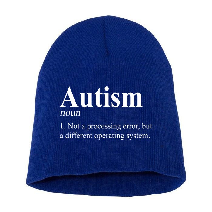 Autism Awareness Not A Processing Error Definition Short Acrylic Beanie