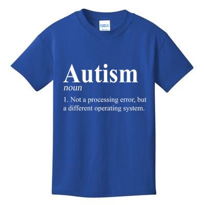 Autism Awareness Not A Processing Error Definition Kids T-Shirt