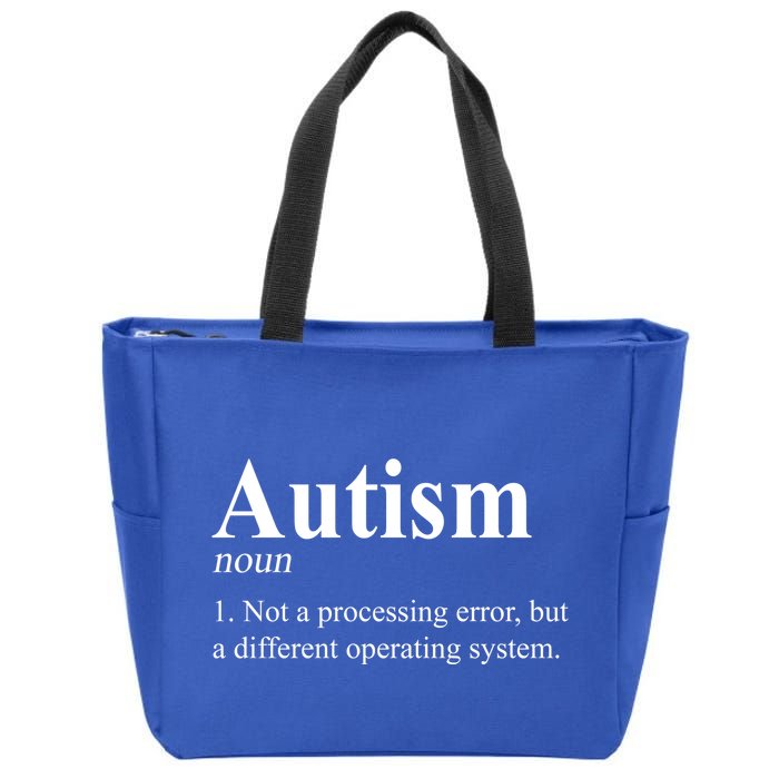 Autism Awareness Not A Processing Error Definition Zip Tote Bag