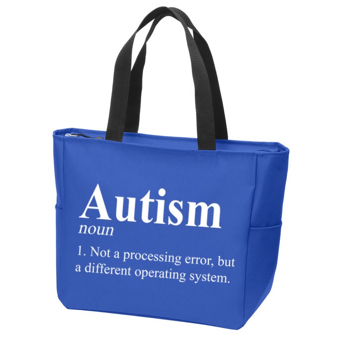 Autism Awareness Not A Processing Error Definition Zip Tote Bag