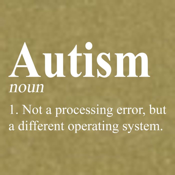 Autism Awareness Not A Processing Error Definition Garment-Dyed Women's Muscle Tee