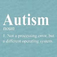 Autism Awareness Not A Processing Error Definition Sueded Cloud Jersey T-Shirt