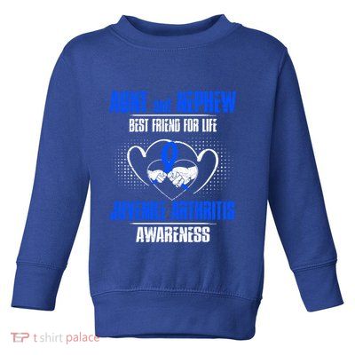 Aunt And Nephew Best Friend Of Life Juvenile Arthritis Cute Gift Toddler Sweatshirt