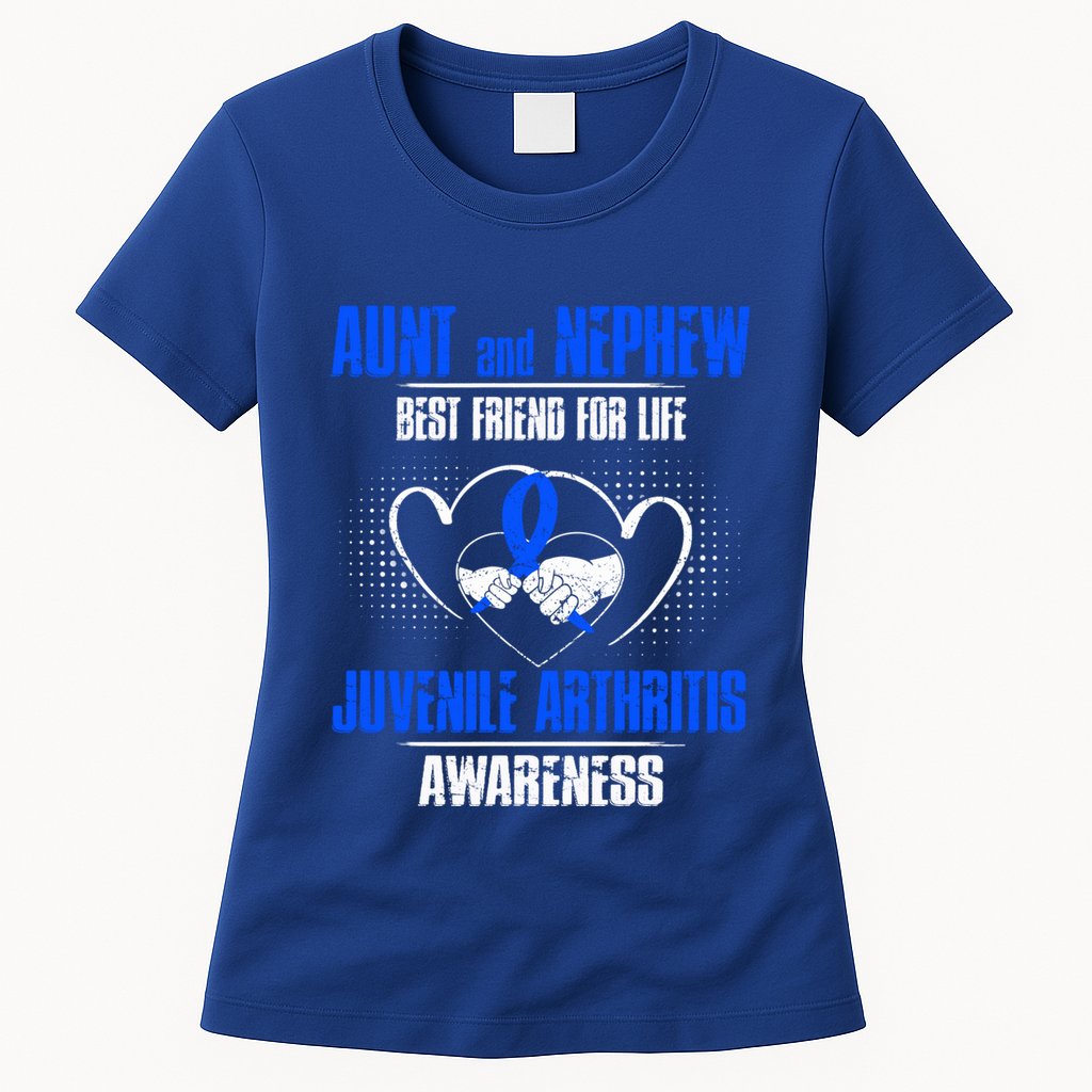 Aunt And Nephew Best Friend Of Life Juvenile Arthritis Cute Gift Womens T-Shirt
