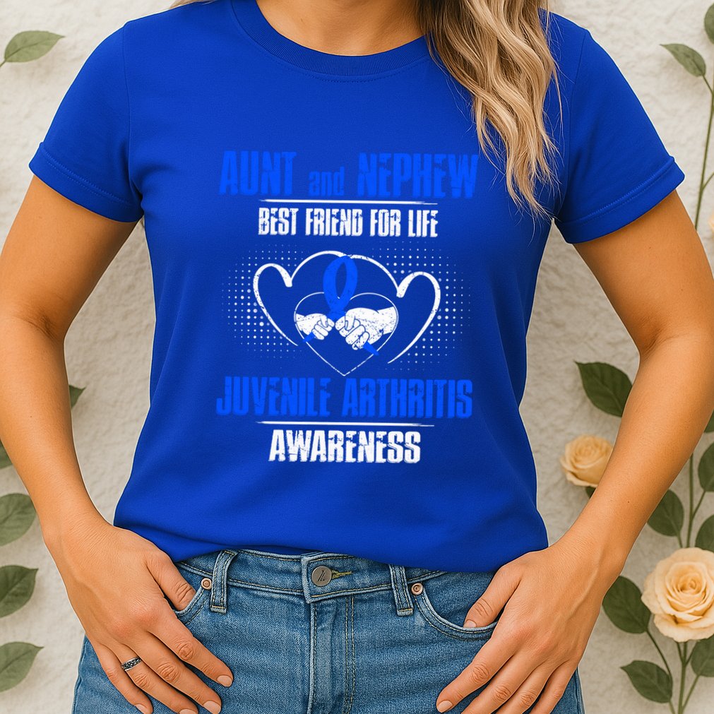 Aunt And Nephew Best Friend Of Life Juvenile Arthritis Cute Gift Womens T-Shirt
