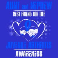 Aunt And Nephew Best Friend Of Life Juvenile Arthritis Cute Gift Womens T-Shirt