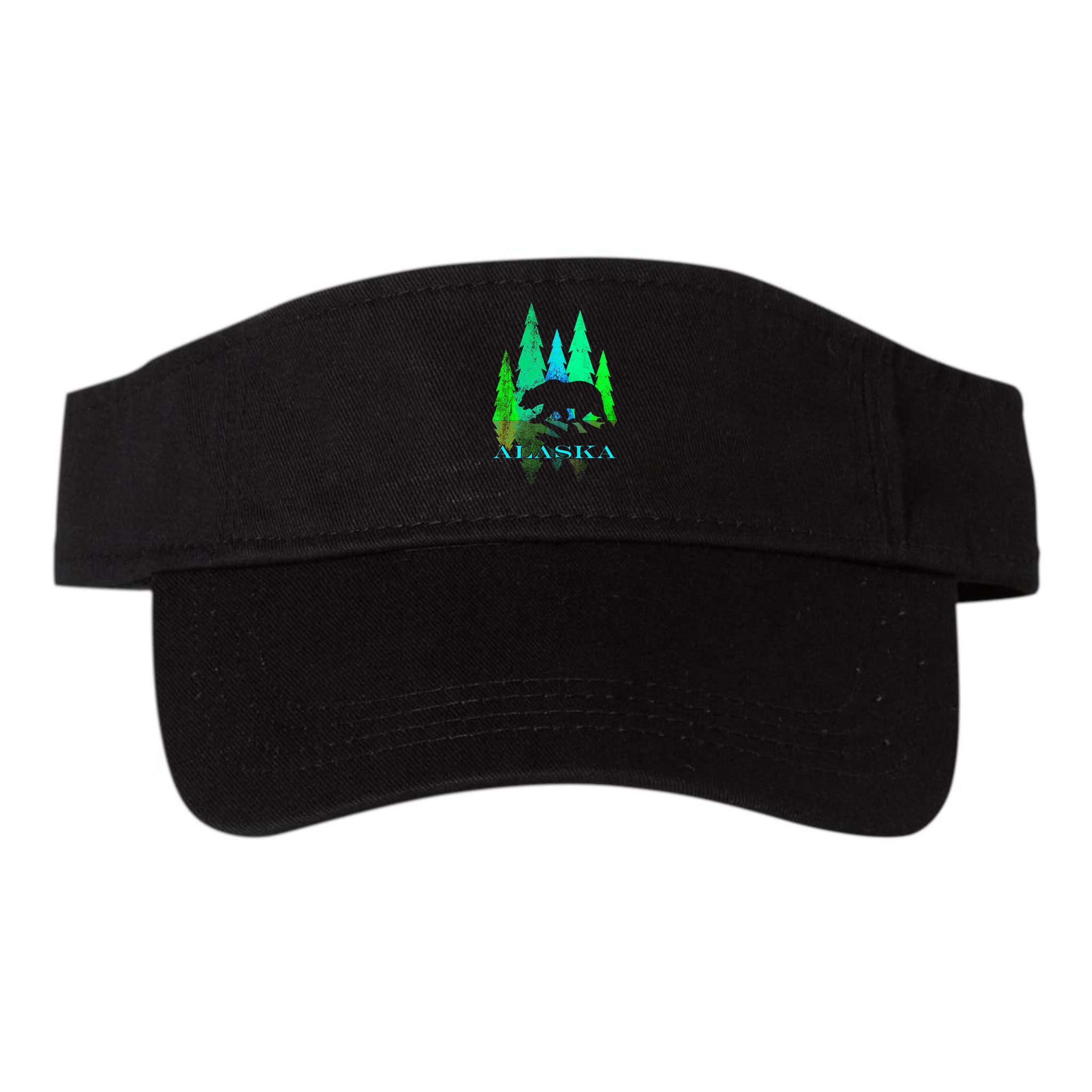 Alaska Alaskan Northern Light Trees With Bear Visor