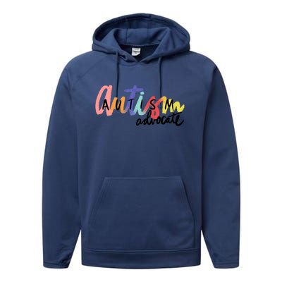 Autism Advocate Neurodiversity Autism Awareness Performance Fleece Hoodie