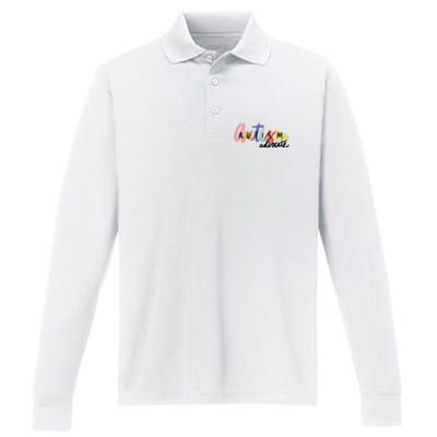 Autism Advocate Neurodiversity Autism Awareness Performance Long Sleeve Polo