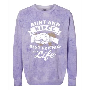 Aunt And Niece Best Friends For Life Gift Colorblast Crewneck Sweatshirt