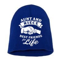 Aunt And Niece Best Friends For Life Gift Short Acrylic Beanie