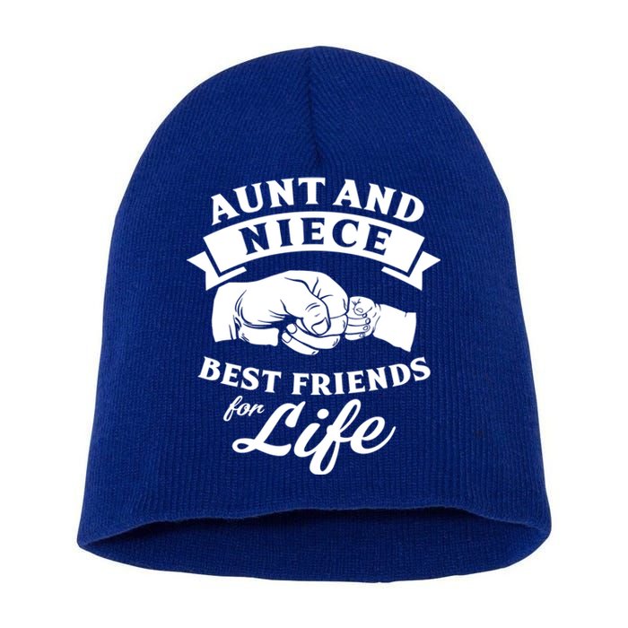 Aunt And Niece Best Friends For Life Gift Short Acrylic Beanie