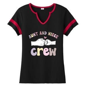 Aunt And Niece Crew From Aunt To Niece Cute Gift Ladies Halftime Notch Neck Tee