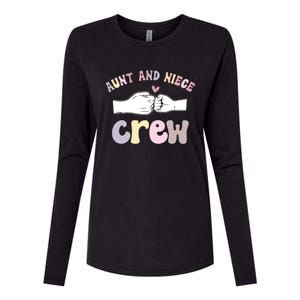 Aunt And Niece Crew From Aunt To Niece Cute Gift Womens Cotton Relaxed Long Sleeve T-Shirt