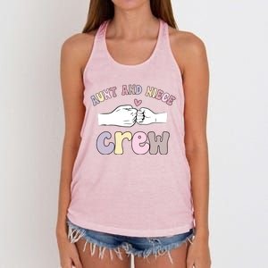 Aunt And Niece Crew From Aunt To Niece Cute Gift Women's Knotted Racerback Tank