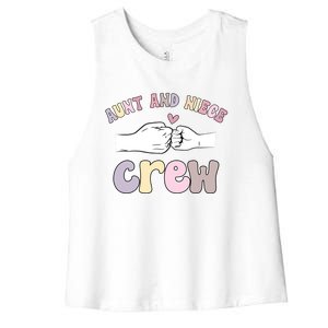 Aunt And Niece Crew From Aunt To Niece Cute Gift Women's Racerback Cropped Tank