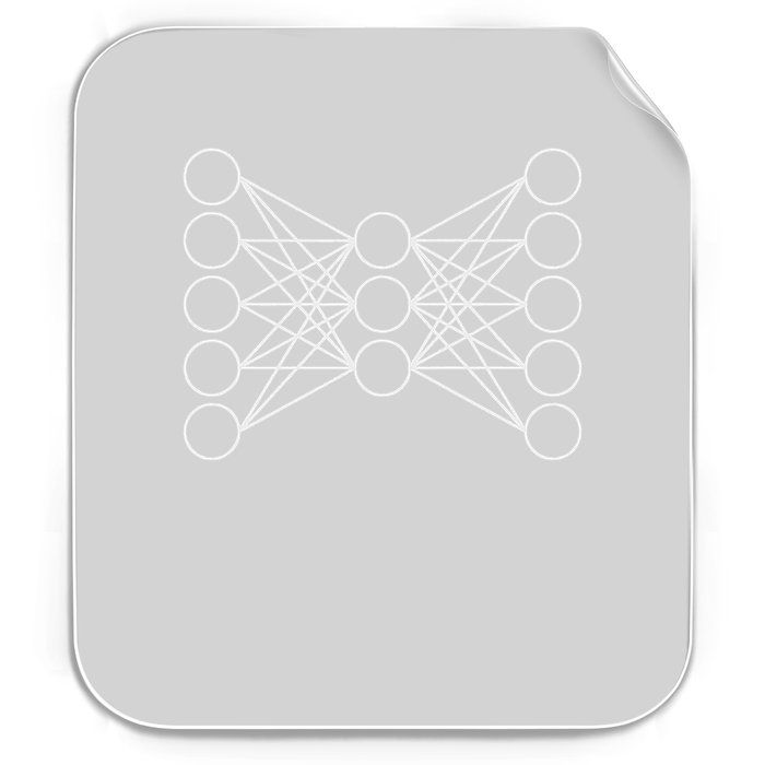 Autoencoder Artificial Neural Network, Deep Learning, Ai Permanent Decal Sticker
